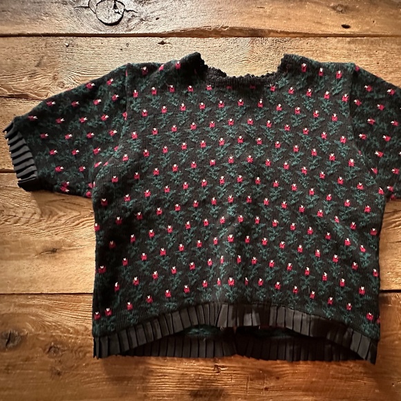 Susan Bristol sweater, Christmas Sweaters - Vintage 80's Susan Bristol Embroidered Floral Wool Sweater